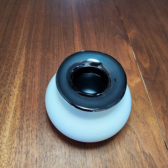 Jerzy Sluczan-Orkusz, Tarnowiec, Butli Art Glass Vase 1980s Black White, Poland - Picture 2 of 7